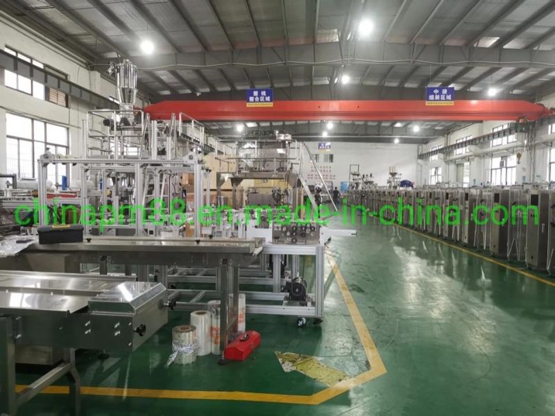 Automatic Salt Flour Spice Pepper Milk Whey Protein Chemical Soda Deterpowder Mixing Weighing Filling Capping Labeling Metal Detecting Manufacturing Machine