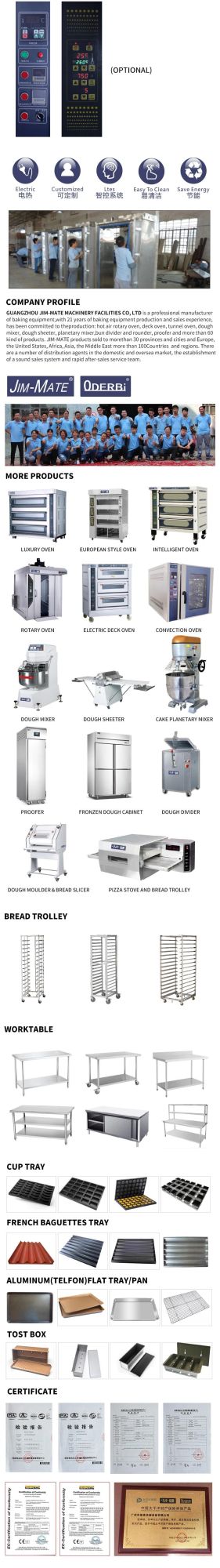 Baking Machine Kitchen Equipment Commercial Electric 5 Trays Convection Oven