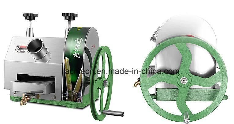 Hand Operated Stainless Steel Sugar Cane Machine Commercial Sugarcane Juice Squeezer