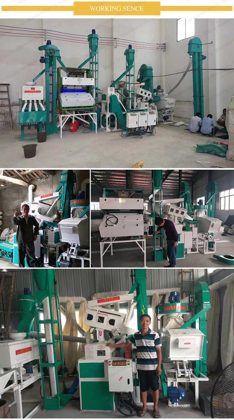Rice Processing Machine Complete Set Combined Rice Mill Machine