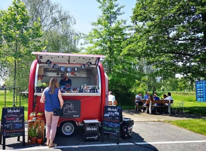 Cheap New Remorque Food Truck, Fried Ice Cream Cart Thailand Fry Ice Cream Machine
