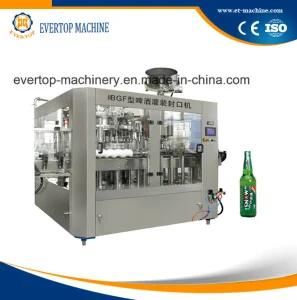 Automatic Wine Alcohol Beer Glass Bottle Filling 3 in 1 Machine with Factory Price