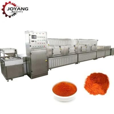 Microwave Turmeric Red Chilli Powder Food Spices Sterilization Machine
