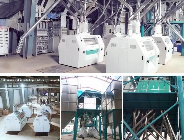 Automatic Produce Maize Flour 150t/24h Maize Milling Plant