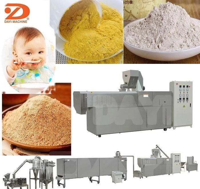 Double Screw Extrusion Snack Baby Cereals Food Processing Machine