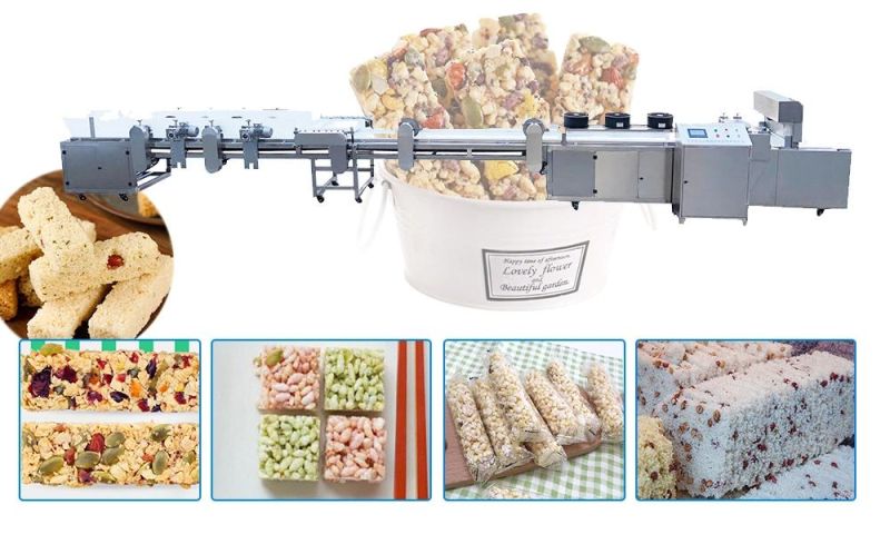 Automatic Feeding Sealing and Packaging Line Machine Wafer Cereal Bar Wrapping Machine