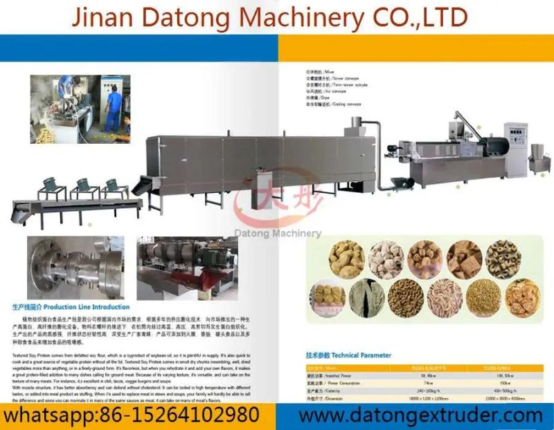 Texture Soya Vegetable Protein Food Machine
