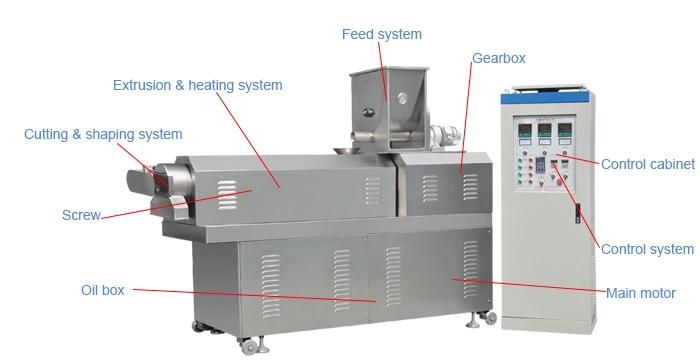 Extruded Food Puffed Corn Pellet Snack Making Machine