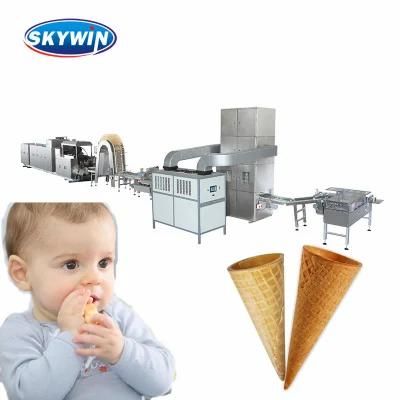 Icecream Series Automatic Toll Sugar Waffle Making Machine Wafer Cone Production Line