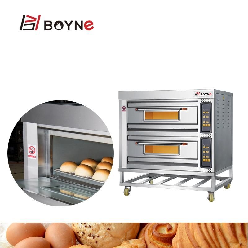 Commercial Microcomputer 2 Deck 4 Trays Electric Baking Oven