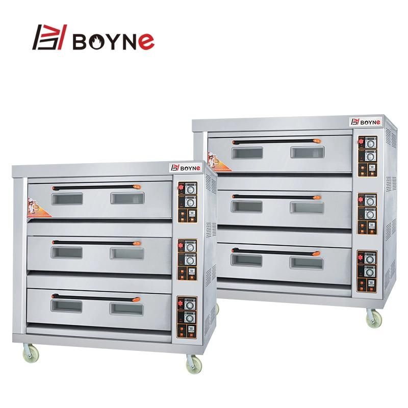 Bakery Equipment One Layer Three Trays Gas Oven for Commercial Kitchen