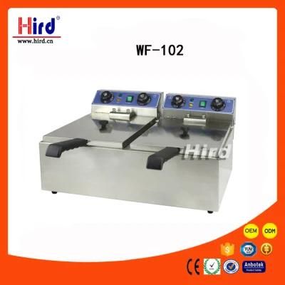 Electric Deep Fryer (Wf-102) Double Tanks Ce Bakery Equipment BBQ Catering Equipment Food ...