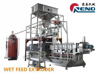 Steam Double Screw Extruder Dog Food Machine