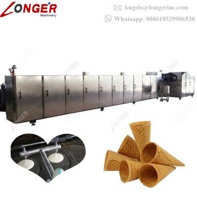 Automatic Waffle Cone Making Rolled Ice Cream Sugar Cone Machine