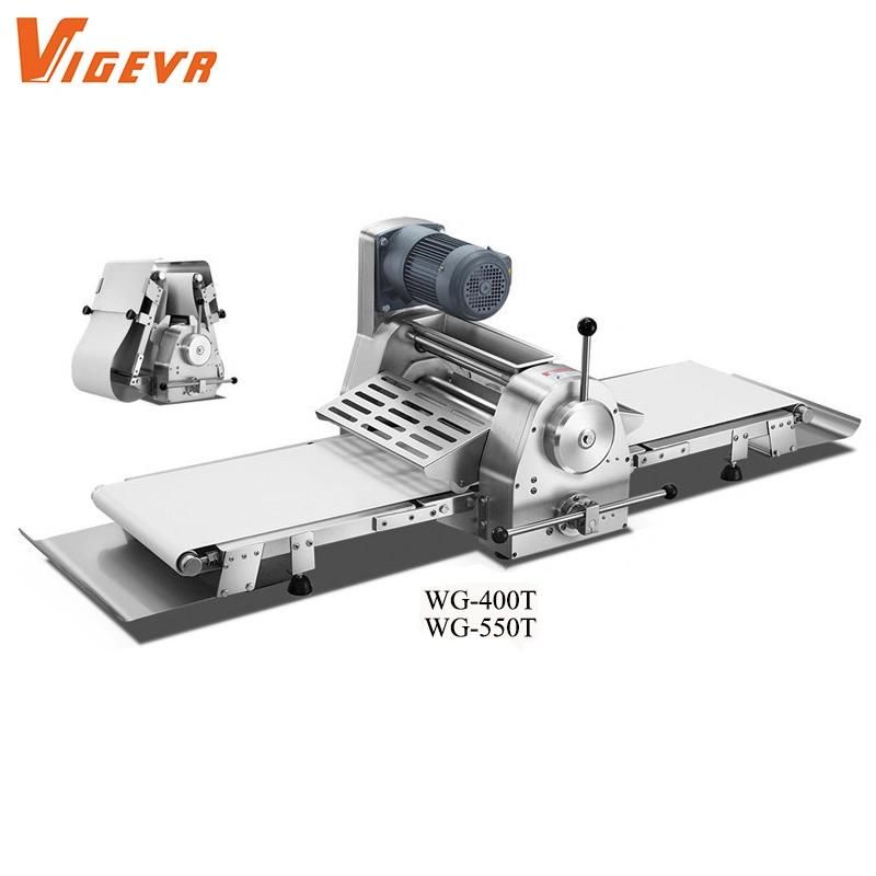 Vigevr Bakery Restaurant Kitchen Baking Equipment Arabic Pita Croissant Bread Machine Automatic Dough Roller Sheeter