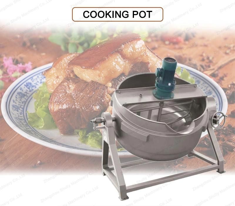 Industrial Tiltable Cooking Pot Jacketed Kettle with Agitator