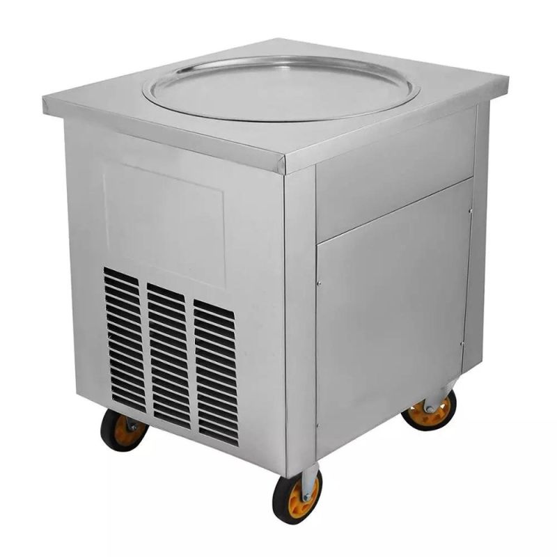 Top Desktop Fried Ice Cream Machine Single Tank Roll Ice Cream Machine