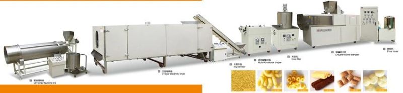 Double Screw Snack Food Processing Machine 200kg/H From Jinan Dayi Machinery