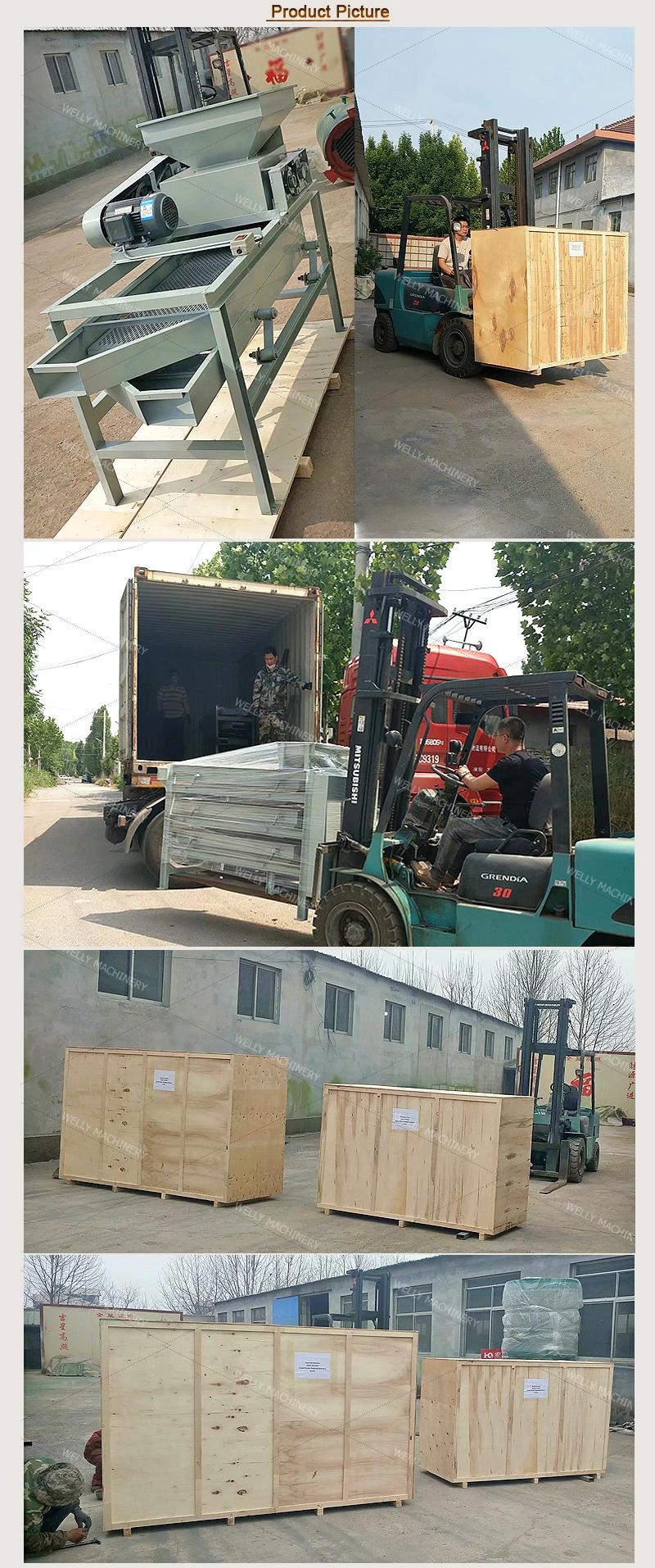 Good Quality Almond Hazelnut Cracker Cracking Dehulling Machine