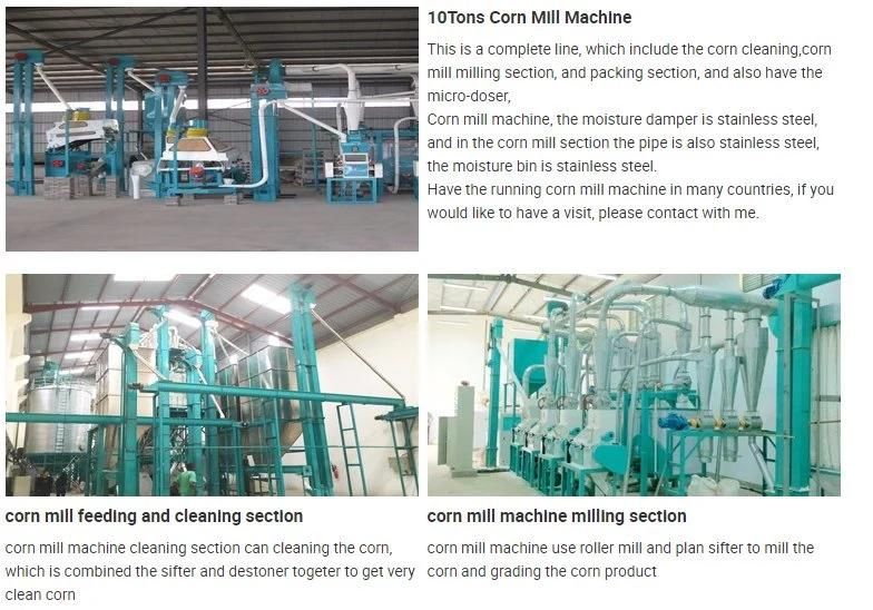 Hongdefa 10t/24h Hot Sale Maize Mill Milling Machine