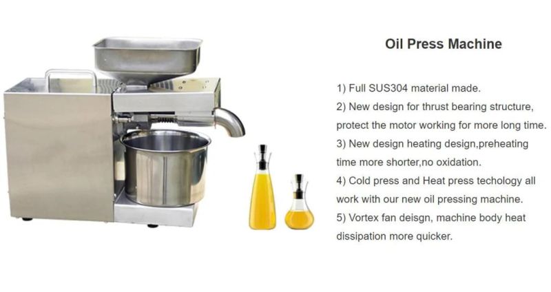 Zyj-1 Cold Pressolive Oil Extraction Machine Sunflower Oil Press Machine