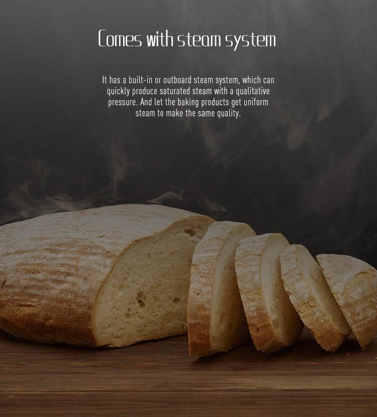 Touch Screen 3 Deck 9 Trays Stainless Steel Baking Oven