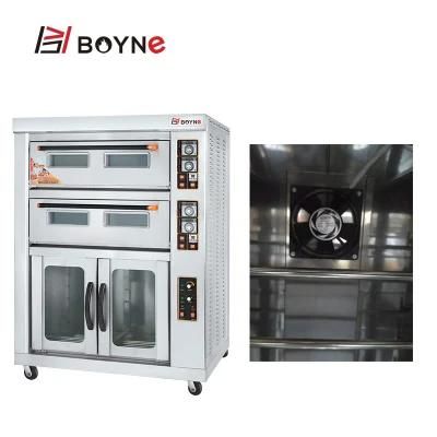 Western Hotel Kitchen Used Double Deck Four Trays Oven with Proffer