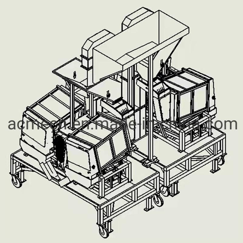 Mobile Grain Cleaning Machine Raw Grain Cleaning Sieve Rice Factory Grain Depot Rice Cleaning and Screening Equipment