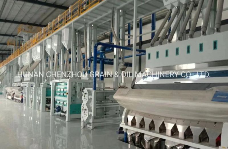 Designed and Manufactured Complete Set of Auto Rice Milling Machine 100-600tpd Auto Rice Mill Plant