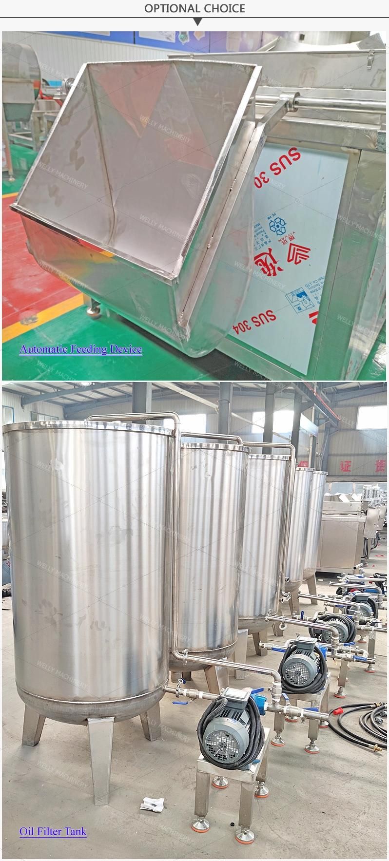 Automatic Lifting System Frying Machine for Chicken Peanut Frech Fries Chips Gas Deep Fryer LPG
