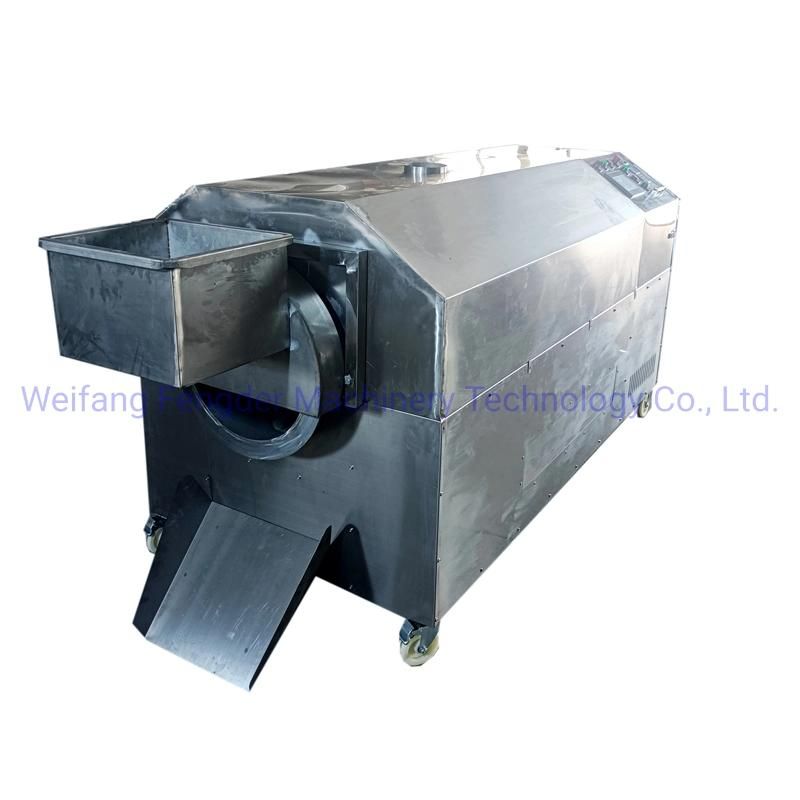 100-150kg/H Cocoa/Soy/Sesame/Cereal Electromagnetic Heating Roasting Machine