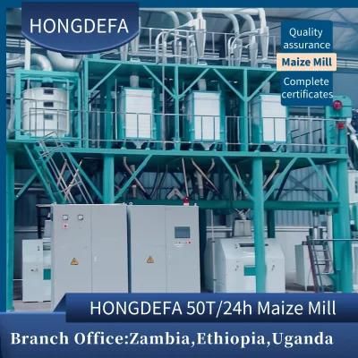 50t/24h Tanzania Automatic Maize Milling Machine for Sembe Dona