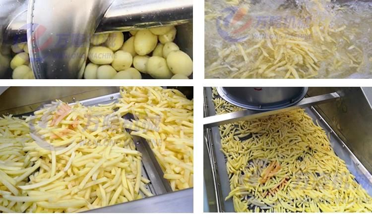 Automatic Frozen Potato Carrot Washing Cutting Packing Line Frozen Vegetable Machine