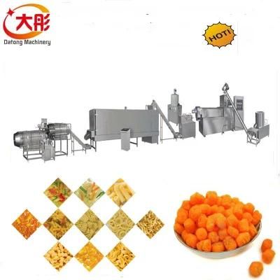 Twin Screw Puff Corn Chips Snacks Food Making Equipment