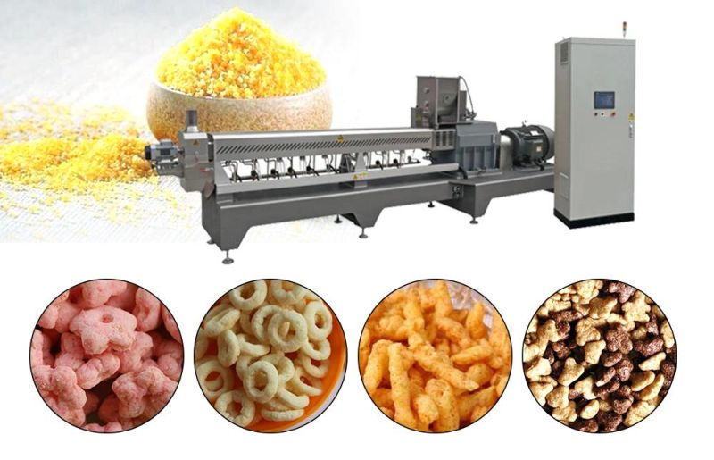 Baked Corn Dregs Puff Extruder Kul Kureki Multi-Flavored Snack Maker Grain Food Processing Plant