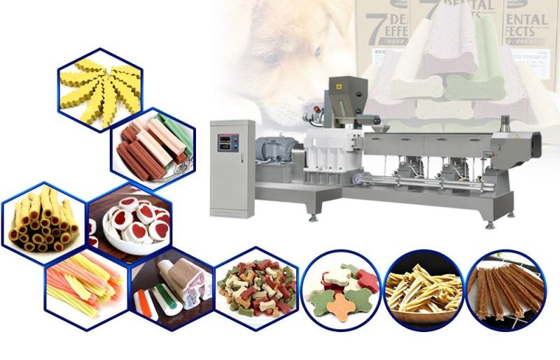 Dog Feed Snacks Food Manufacturing Extruder Plant Dog Food Making Machine Folating Fish Food Making Machine