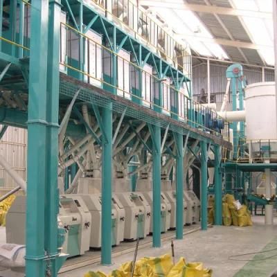 100ton Corn Mill, Maize Flour Milling Machine for Zambia