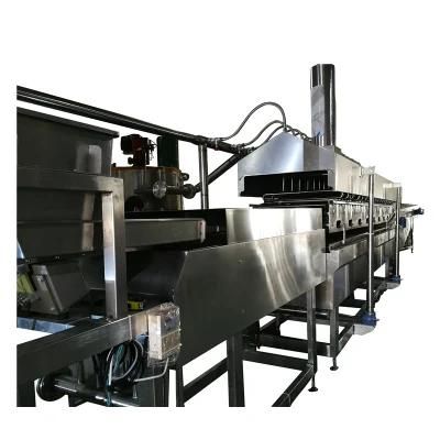 Continuous Frying System for Peanuts Seed Cashew Green Peas