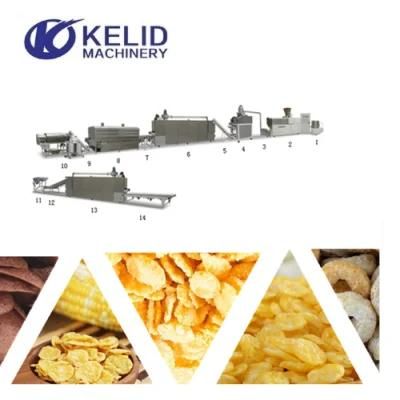 Corn Flakes Crispy Cereals Snacks Processing Machine Line