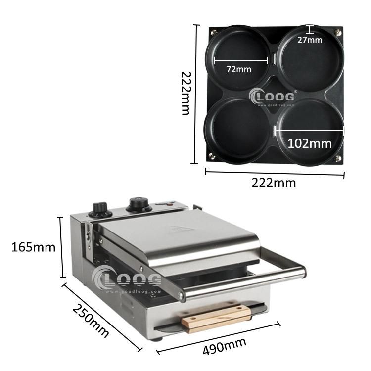 New Design Commercial Kitchen Equipment Countertop Outdoor DIY Pizza Baker Oven Non Stick Coating Surface Mini Pizza Machine Maker for Sale