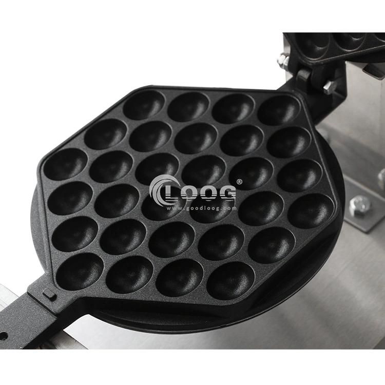 Electric Kitchen Appliance Classic Egg Waffle Machines Commercial Bubble Waffle Maker with Stainless Steel Body