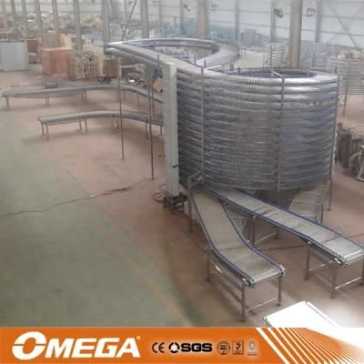 Industrial Large Production Burger Bread Spiral Cooling Conveyor Cooler Machine for Sale
