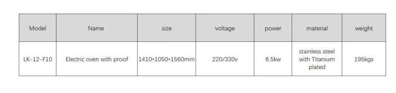 Luxury Electric/Gas Deck Oven with Proofer