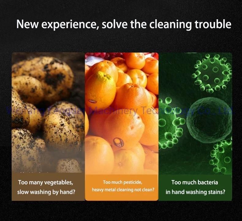 1/6vegetable Cleaning Machinery Machine Industrial Fresh Vegetable Fruits Cleaning Drying Processing Machinery Dry Dates Washing Machine
