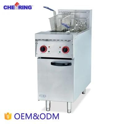 Electric 2-Tank 2-Basket Stainless Steel Fryer