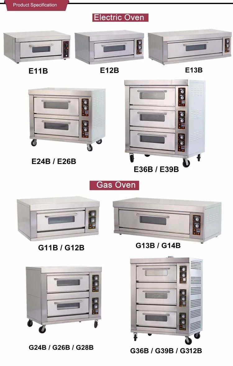 Commercial Price Bakery Bread Pizza Cake Baking Gas Oven 2 Trays