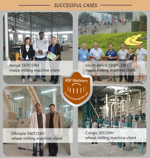 Automatic Running 20t/24h Maize Flour Milling Machine