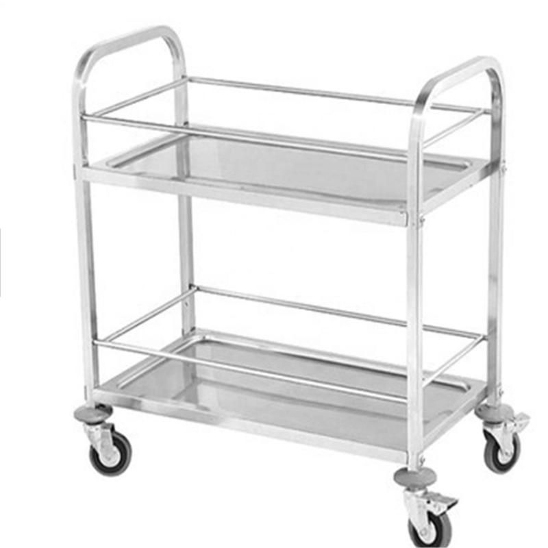 Low Price Stainless Steel Hospital Medical Trolley with Drawers