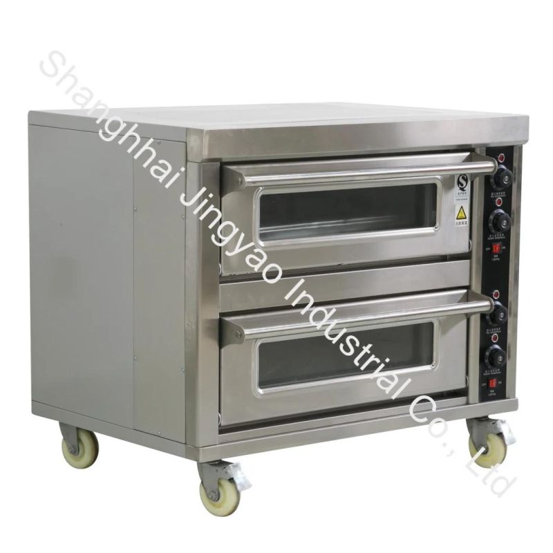 Convenient Electric/Gas Pizza Bread Baking Deck Oven Machine Commercial Industrial Single/Double Electric Hotel Deck Pizza Oven Baking Deck Oven Equipment