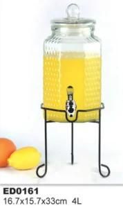 Glass Beverage Jar Glass Juice Jar